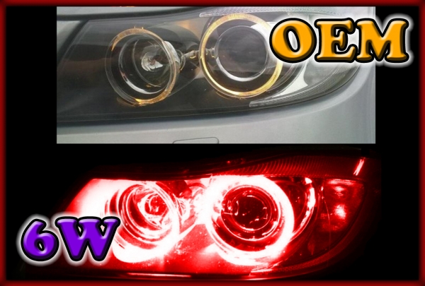 BMW E90 E91 3 series LCI 07-12 HALOGEN 6W LED Markers RED