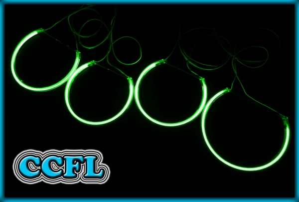 BMW E46 98-05 HALOGEN / NON-PROJECTOR CCFL Angel Eyes Rings GREEN