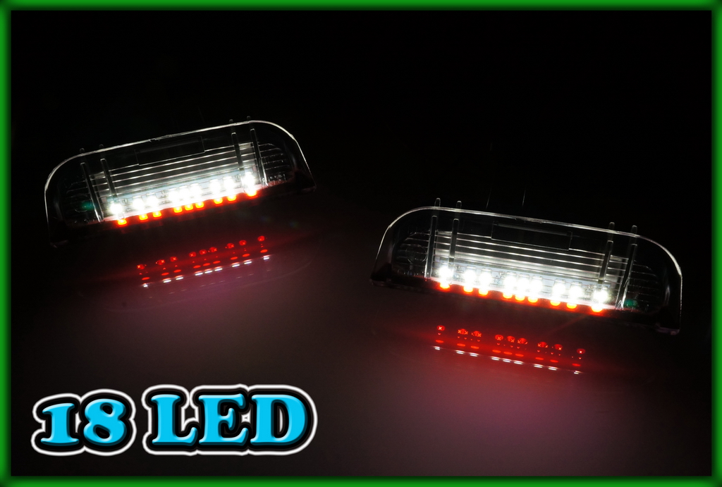 2X FOR VW PASSAT CC JETTA EOS 18 WHITE LED REAR DOOR LIGHT RED/WHITE LAMPS 